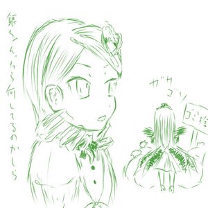 Rating: Safe Score: 0 Tags: green_theme image kanaria long_hair military military_uniform monochrome pair sketch solo suigintou uniform User: admin