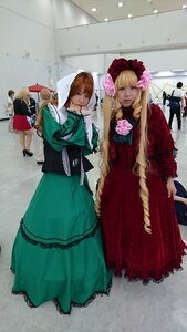 Rating: Safe Score: 0 Tags: 4girls blonde_hair brown_hair dress flower green_dress hair_ornament hat long_hair multiple_boys multiple_cosplay multiple_girls rose short_hair tagme User: admin