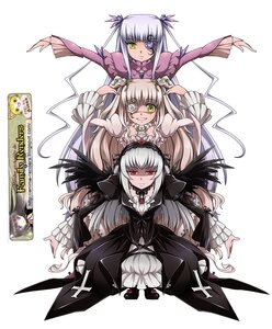 Rating: Safe Score: 0 Tags: 3girls black_hair dress drill_hair eyepatch flower frills hairband image lolita_hairband long_hair long_sleeves multiple multiple_girls red_eyes rose silver_hair smile suigintou tagme two_side_up wings yellow_eyes User: admin