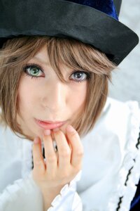 Rating: Safe Score: 0 Tags: 1girl bangs blonde_hair blurry blurry_foreground depth_of_field fingernails hair_between_eyes hat lips looking_at_viewer nail_polish short_hair solo souseiseki tongue User: admin