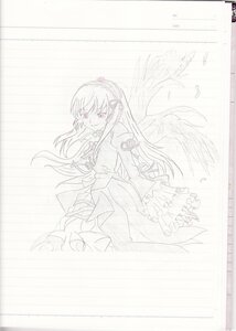 Rating: Safe Score: 0 Tags: 1girl auto_tagged dress feathered_wings flower frills image long_hair long_sleeves monochrome solo suigintou wings User: admin