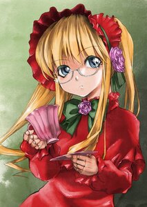 Rating: Safe Score: 0 Tags: 1girl blonde_hair blue_eyes bonnet bow bowtie capelet cup dress flower frills glasses holding image kazumiya_akira long_hair long_sleeves looking_at_viewer pink_flower pink_rose red_dress red_flower red_rose rose rozen_maiden shinku sidelocks solo tea upper_body User: admin
