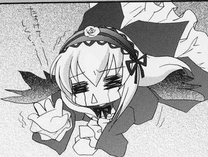 Rating: Safe Score: 0 Tags: 1girl black_wings dress frilled_sleeves frills greyscale hairband image lolita_hairband long_hair long_sleeves lying monochrome on_stomach rose solo suigintou wings User: admin