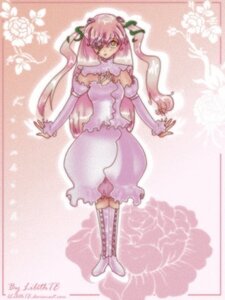 Rating: Safe Score: 0 Tags: 1girl boots bow dress frills full_body hair_ornament image kirakishou knee_boots long_hair long_sleeves pink_dress pink_hair ribbon solo standing yellow_eyes User: admin