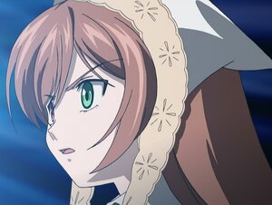 Rating: Safe Score: 0 Tags: 2girls brown_hair close-up green_eyes image multiple_girls open_mouth pink_hair portrait short_hair solo suiseiseki User: admin