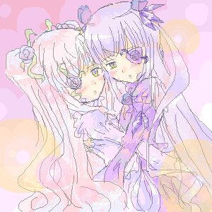 Rating: Safe Score: 0 Tags: 2girls barasuishou blush choker cure_moonlight dress elbow_gloves flower hair_flower hair_ornament image kirakishou long_hair multiple_girls oekaki pair purple_hair ribbon rose tsukikage_yuri very_long_hair yuri User: admin