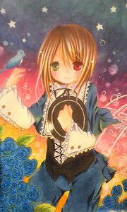 Rating: Safe Score: 0 Tags: blonde_hair blue_flower blue_rose dress flower frills green_eyes heterochromia image long_sleeves red_eyes rose solo souseiseki star_(symbol) yellow_flower yellow_rose User: admin
