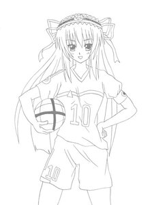 Rating: Safe Score: 0 Tags: 1girl ball basketball blush cowboy_shot greyscale hairband hand_on_hip holding_ball image lolita_hairband monochrome ribbon shirt shorts soccer soccer_ball soccer_uniform solo sportswear standing striped suigintou User: admin