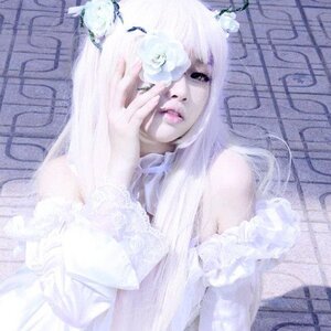 Rating: Safe Score: 0 Tags: 1girl bare_shoulders dress flower hair_ornament kirakishou lips long_hair solo upper_body User: admin