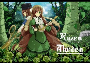 Rating: Safe Score: 0 Tags: 2girls brown_hair copyright_name dress flower green_dress green_eyes hat head_scarf heterochromia image letterboxed long_hair long_sleeves multiple_girls red_eyes rose short_hair siblings sisters solo souseiseki suiseiseki top_hat twins very_long_hair vines watering_can User: admin