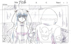 Rating: Safe Score: 0 Tags: 1girl barasuishou breasts hat image long_hair monochrome peaked_cap sketch solo User: admin