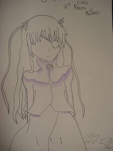 Rating: Safe Score: 0 Tags: 1girl barasuishou dated flower frown gloves hair_ribbon image kaname_madoka long_hair looking_at_viewer magical_girl photo ribbon simple_background solo traditional_media User: admin