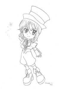 Rating: Safe Score: 0 Tags: 1girl boots eyebrows_visible_through_hair full_body greyscale hat image long_sleeves looking_at_viewer monochrome pants puffy_pants short_hair smile solo souseiseki standing top_hat white_background User: admin
