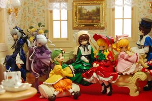 Rating: Safe Score: 0 Tags: 6+girls blonde_hair blue_dress blue_eyes bow brown_hair doll dress frills green_dress green_eyes green_hair hat head_scarf heterochromia hina_ichigo kanaria long_hair long_sleeves multiple_dolls multiple_girls pink_bow shinku short_hair silver_hair sitting souseiseki suigintou suiseiseki tagme window wings User: admin