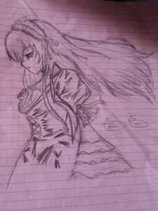 Rating: Safe Score: 0 Tags: 1girl dress hairband image long_hair long_sleeves looking_at_viewer monochrome purple_theme solo suigintou traditional_media very_long_hair User: admin