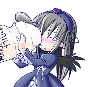 Rating: Safe Score: 0 Tags: 1girl akemi_homura artist_request black_hair black_wings blush flower hairband image lactic_acid_bacteria long_hair long_sleeves magical_girl milk photoshop_(medium) ribbon rose rozen_maiden simple_background solo striped suigintou wings yakult yogurt User: admin