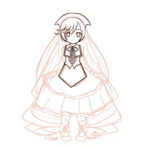 Rating: Safe Score: 0 Tags: 1girl absurdly_long_hair apron bangs blush boots closed_mouth dress eyebrows_visible_through_hair full_body hair_between_eyes head_scarf image long_hair long_sleeves looking_at_viewer monochrome solo standing striped suiseiseki vertical_stripes very_long_hair white_background User: admin