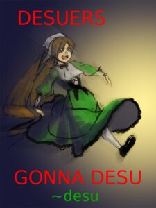 Rating: Safe Score: 0 Tags: 1girl auto_tagged brown_hair character_name dress english_text full_body green_dress green_eyes heterochromia image long_hair long_sleeves open_mouth red_eyes solo suiseiseki text_focus very_long_hair User: admin