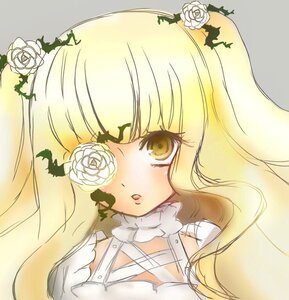 Rating: Safe Score: 0 Tags: 1girl bangs black_rose blonde_hair blunt_bangs dress flower hair_flower hair_ornament image kirakishou long_hair pink_rose rose solo thorns white_flower white_rose yellow_eyes yellow_flower yellow_rose User: admin