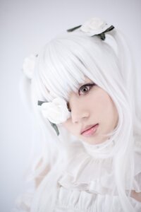 Rating: Safe Score: 0 Tags: 1girl bangs blue_butterfly bug butterfly butterfly_hair_ornament closed_mouth flower hair_ornament insect kirakishou lips looking_at_viewer nose solo sweater turtleneck white_flower white_hair User: admin
