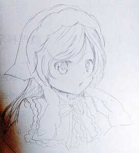 Rating: Safe Score: 0 Tags: 1girl auto_tagged bangs blush braid dress eyebrows_visible_through_hair image long_hair long_sleeves looking_at_viewer monochrome solo suiseiseki traditional_media twin_braids upper_body User: admin