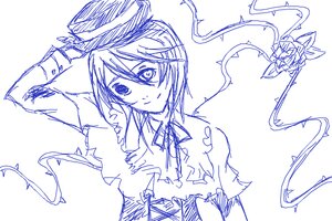 Rating: Safe Score: 0 Tags: 2girls hat image monochrome multiple_girls nagae_iku short_hair sketch smile solo souseiseki tate_eboshi torn_clothes User: admin