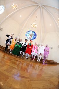 Rating: Safe Score: 0 Tags: 6+girls 91076 blonde_hair brown_hair hakama hat japanese_clothes kimono long_hair multiple_boys multiple_cosplay multiple_girls short_hair tagme umbrella User: admin