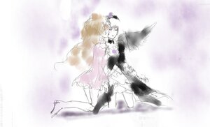 Rating: Safe Score: 0 Tags: 2girls blonde_hair dress elbow_gloves image kirakishou long_hair multiple_girls pair suigintou wings yuri User: admin