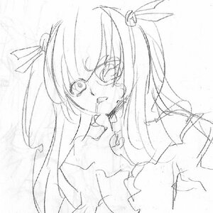Rating: Safe Score: 0 Tags: 1girl barasuishou greyscale hair_ribbon image looking_at_viewer monochrome ribbon saliva solo upper_body User: admin