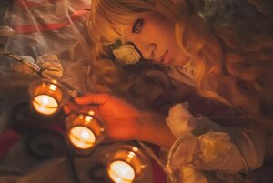 Rating: Safe Score: 0 Tags: 1girl blonde_hair chain halloween jack-o'-lantern kirakishou lantern lips long_hair nose pumpkin solo User: admin