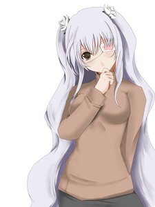 Rating: Safe Score: 0 Tags: 1girl barasuishou breasts brown_eyes chemical-x eyepatch flower hair_ornament image long_hair long_sleeves looking_at_viewer older rozen_maiden silver_hair skirt solo striped striped_background very_long_hair User: admin