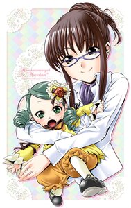 Rating: Safe Score: 0 Tags: 2girls :o blush brown_eyes brown_hair drill_hair full_body glasses green_eyes green_hair hair_bun holding hug image kanaria kitano_tomotoshi kusabue_mitsu labcoat long_sleeves looking_at_viewer minigirl multiple_girls open_mouth puffy_pants ribbon rozen_maiden shoes short_hair sidelocks smile solo sweatdrop User: admin