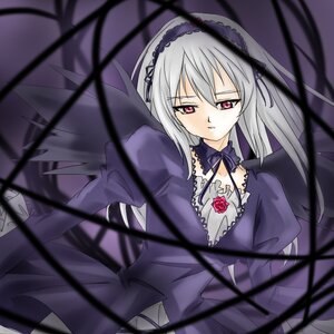 Rating: Safe Score: 0 Tags: 1girl black_dress black_wings blurry blurry_foreground cross-laced_clothes depth_of_field dress flower frills hairband image juliet_sleeves lolita_hairband long_hair long_sleeves looking_at_viewer pink_eyes puffy_sleeves red_eyes ribbon silver_hair solo suigintou wings User: admin