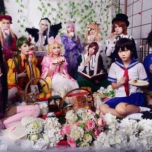 Rating: Safe Score: 0 Tags: 6+girls black_hair blonde_hair bouquet dress flower hat multiple_boys multiple_cosplay multiple_girls rose school_uniform serafuku short_hair sitting suigintou tagme white_rose User: admin