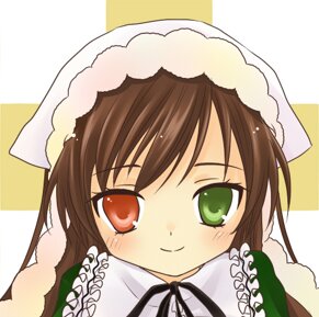 Rating: Safe Score: 0 Tags: 1girl bangs blush brown_hair dress frills green_eyes hat head_scarf image long_hair long_sleeves looking_at_viewer red_eyes ribbon smile solo suiseiseki upper_body yellow_background User: admin