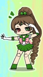 Rating: Safe Score: 0 Tags: 1girl back_bow bow brown_hair chibi choker elbow_gloves full_body gloves green_choker green_eyes green_footwear green_sailor_collar green_skirt hair_bobbles hair_ornament image kino_makoto magical_girl pink_bow ponytail sailor_collar sailor_jupiter sailor_senshi_uniform skirt solo standing suiseiseki white_gloves User: admin