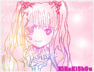 Rating: Safe Score: 0 Tags: 1girl blush dress flower image kirakishou long_hair looking_at_viewer monochrome pink_theme rose smile solo upper_body User: admin
