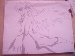 Rating: Safe Score: 0 Tags: 1girl bangs dress frills from_side hair_ribbon image long_hair long_sleeves monochrome profile purple_theme ribbon sidelocks solo suigintou very_long_hair User: admin