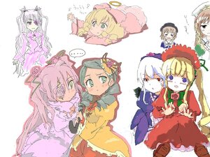 Rating: Safe Score: 0 Tags: ... 6+girls blonde_hair blush bonnet bow brown_hair dress drill_hair eyepatch flower green_eyes hat hina_ichigo image kanaria long_hair long_sleeves multiple multiple_girls pink_bow shinku silver_hair souseiseki spoken_ellipsis suigintou suiseiseki tagme twintails User: admin