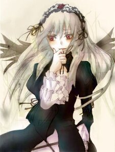 Rating: Safe Score: 0 Tags: 1girl black_dress black_ribbon dress frills hairband image juliet_sleeves long_hair long_sleeves looking_at_viewer puffy_sleeves red_eyes ribbon silver_hair solo suigintou very_long_hair wings User: admin
