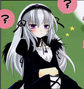 Rating: Safe Score: 0 Tags: 1girl ? blush confused detached_collar dress eighth_note flower frills green_background hairband image lolita_fashion lolita_hairband long_hair long_sleeves looking_at_viewer musical_note purple_eyes ribbon rose silver_hair solo speech_bubble spoken_musical_note spoken_question_mark spoken_sweatdrop suigintou wings User: admin