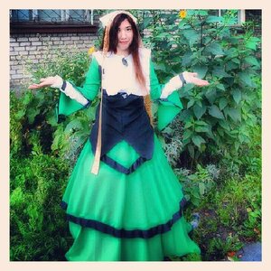 Rating: Safe Score: 0 Tags: 1girl auto_tagged black_hair day grass long_hair outdoors outstretched_arms skirt solo standing suiseiseki traditional_media User: admin