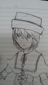 Rating: Safe Score: 0 Tags: 1girl capelet frills holding_umbrella image looking_at_viewer monochrome rain short_hair solo souseiseki traditional_media umbrella upper_body User: admin