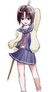 Rating: Safe Score: 0 Tags: 1girl baseball_bat brown_hair holding_weapon human image kashiwaba_tomoe long_sleeves looking_at_viewer pleated_skirt school_uniform serafuku short_hair skirt socks solo standing sword weapon white_background white_legwear User: admin