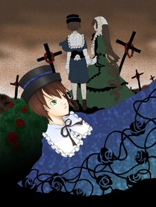 Rating: Safe Score: 0 Tags: blonde_hair brown_hair dress flower frills green_dress green_eyes gun hat heterochromia image long_hair multiple_boys pair red_flower red_rose rose short_hair siblings sisters souseiseki suiseiseki top_hat twins weapon User: admin