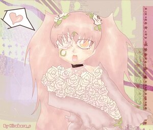 Rating: Safe Score: 0 Tags: 1girl bouquet flower heart image kirakishou long_hair open_mouth pink_hair pink_rose rose solo spoken_heart striped white_flower white_rose yellow_eyes User: admin