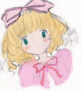 Rating: Safe Score: 0 Tags: 1girl aqua_eyes bangs blonde_hair blurry blurry_background blurry_foreground blush bow curly_hair depth_of_field dress hina_ichigo hinaichigo image looking_at_viewer lying neck_ribbon pink_bow pink_dress pink_shirt ribbon short_hair simple_background smile solo upper_body wavy_hair white_background User: admin