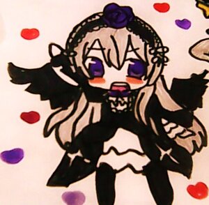 Rating: Safe Score: 0 Tags: 1girl auto_tagged black_dress black_gloves blush dress flower heart image long_hair open_mouth petals purple_eyes rose_petals solo suigintou User: admin