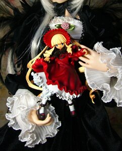 Rating: Safe Score: 0 Tags: 1girl 2girls blonde_hair bloomers blue_eyes bonnet bow doll dress frills hat long_hair long_sleeves multiple_dolls multiple_girls red_dress rose shinku shoes silver_hair standing suigintou tagme very_long_hair User: admin