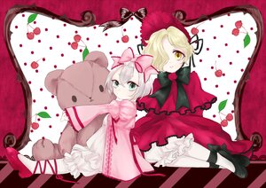 Rating: Safe Score: 0 Tags: 2boys blonde_hair bloomers bonnet bow capelet cherry commentary_request crossdressing dress flower food fruit gokotai green_eyes hair_bow hair_over_one_eye hina_ichigo hinaichigo hotarumaru image michelle_(ooo-anteat) multiple_boys otoko_no_ko pair pantyhose rose rozen_maiden shinku silver_hair sitting smile strawberry stuffed_animal teddy_bear touken_ranbu underwear white_legwear yellow_eyes yokozuwari User: admin